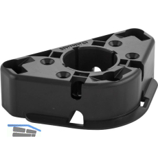 CAMAR Oberteilgleiter Unico Einschrauben mit Rand Kunststoff schwarz