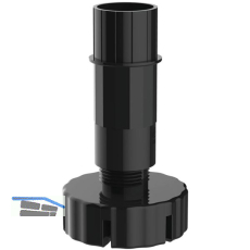 CAMAR Sockelverstellfu� Unico 70 x 180 mm Kunststoff schwarz