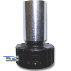 CAMAR Sockelverstellfu� 28 x 160 mm Stahl verzinkt/Kunststoff schwarz