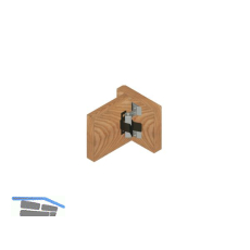 Sockel-Blendenschnapper, Schrauben, Schlie�teil Kunststoff wei�/Stahl schwarz