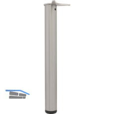 CAMAR Tischfu� rund 80 x 700 mm Edelstahl