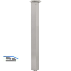 CAMAR Tischfu� Quadra 60 x 60 mm, L�nge 705 mm, Edelstahl