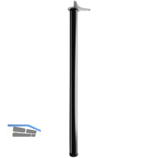 CAMAR Tischfu� rund 60 x 1100 mm Stahl schwarz gl�nzend lackiert
