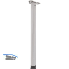 CAMAR Tischfu� Zoom rund 60 x 700 mm Stahl silberfarbig