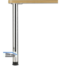 CAMAR Tischfu� Zoom rund 60 x 1100 mm Stahl verchromt
