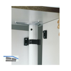 CAMAR Tischfu�-Paneelsystem Modesty � 60 mm, Kunststoff schwarz