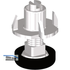H�henverstellschraube mit M8 Einschlagmutter, �22.5, M8x25