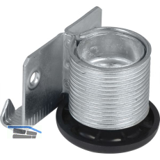 CAMAR H�henversteller zum Einschlagen �38 mm Stahl verzinkt/Kunststoff schwarz