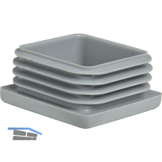 Lamellenstopfen 50 x 50 mm Wandst�rke 0,8 - 3 mm grau