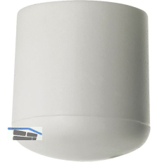 Fu�kappen f�r Rundrohr � 22 mm wei�