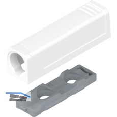 BLUM TIP-ON gerade Adapterplatte 956.1201, Kurzversion, seidenwei�