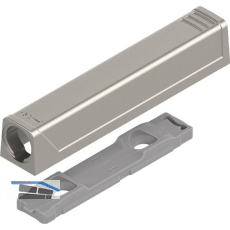 BLUM TIP-ON gerade Adapterplatte 956A1201, Langversion, nickel-lackiert