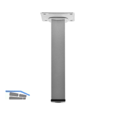 ELEMENT SYSTEM M�belfu� Quadratrohr 25 x 400 mm Stahl silber