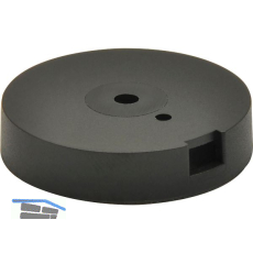 QuickClick Basisteil zum Anschrauben � 30 mm, H�he 5 mm, Kunststoff schwarz