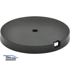 QuickClick Basisteil zum Anschrauben � 50 mm, H�he 5 mm, Kunststoff schwarz