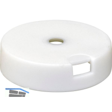 QuickClick Basisteil zum Anschrauben � 25 mm, H�he 7 mm, Kunststoff wei�
