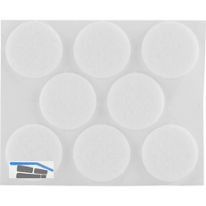 Filzgleiter rund, 28,Materialst�rke 3 mm, selbstklebend, wei�, Inhalt 8 ST