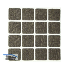 Filzgleiter 22 x 22 x 3 mm selbstklebend braun