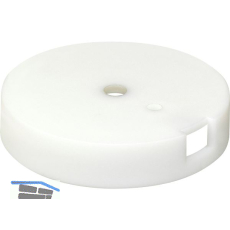 QuickClick Basisteil zum Anschrauben � 30 mm, H�he 7 mm, Kunststoff wei�