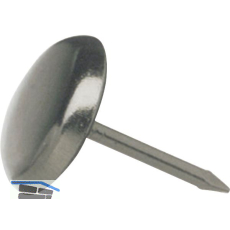 Nagelgleiter mit Stahlkappe und Einschlagstift 2, rund, �14, FE vernickelt