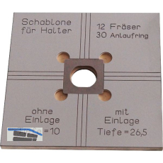 UNIFIX Fr�sschablone f�r Halter Gr��e 3