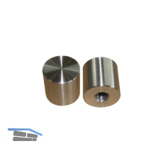 SIMAUSROM Glasklebeteller 25 x 20 mm Edelstahl rostfrei