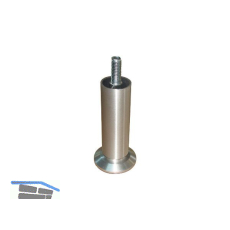 Dekorfu� Fu� � 30 mm, L�nge 140 mm,Aluminium matt geschliffen,klar matt lackiert