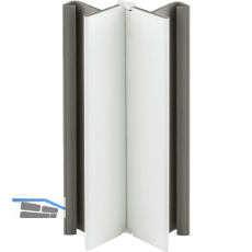 VOLPATO Sockelblenden-Ecke verstellbar 100 mm Kunststoff wei� hochglanz