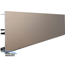 VOLPATO Sockelblende 100 mm Alu Edelstahl-Effekt