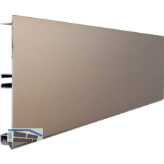 VOLPATO Sockelblende 120 mm Alu Edelstahl-Effekt