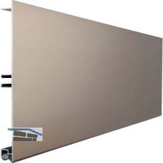 VOLPATO Sockelblende 150 mm Alu Edelstahl-Effekt