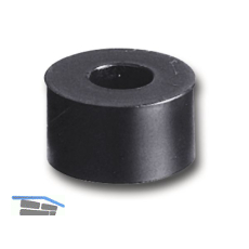 Abstandhalter, � 20 mm, Bohr � 10 mm, L�nge 10 mm, Hart-PVC schwarz