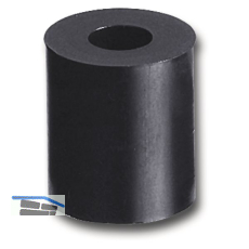 Abstandhalter, � 20 mm, Bohr � 10 mm, L�nge 20 mm, Hart-PVC schwarz