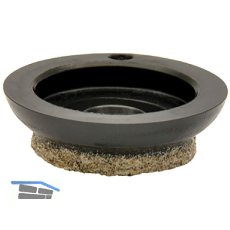 QuickClick Einsatz ULTRASOFT zum Aufdr�cken � 20 mm, Kunststoff schwarz