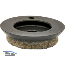 QuickClick Einsatz ULTRASOFT zum Aufdr�cken � 25 mm, Kunststoff schwarz