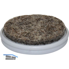 QuickClick Einsatz Duo ULTRASOFT-HYPER � 20 mm, Wollfilz/Kunststoff, natur/grau