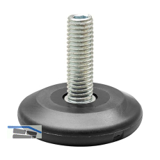 QuickClick H�henverstellschraube Kunststoff-Einsatz, �37mm, M8x25mm, schwarz