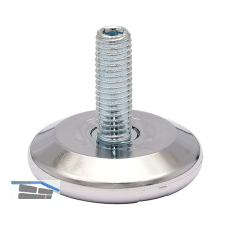 QuickClick H�henverstellschraube Kunststoff-Einsatz, �37mm, M10x25mm, verchromt