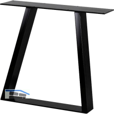 SIMAUSROM Tischkufe Trapez Stahl schwarz lackiert