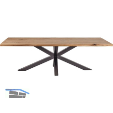 SIMAUSROM Stern-Tischgestell 1300 x 698,5 mm Schwarzstahl