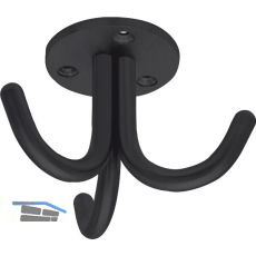 Dreifach-Haken Canis starr, H�he 59 mm, Stahl schwarz