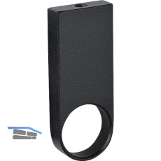 SIMAUSROM Schrankrohrlager Mittelst�ck rund 25 mm Aluminium schwarz