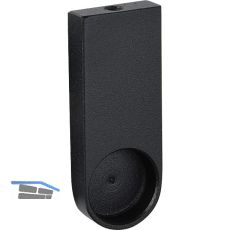 SIMAUSROM Schrankrohrlager Endst�ck rund 25 mm Aluminium schwarz