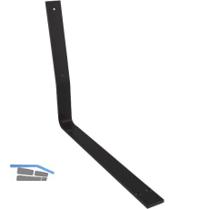 SIMAUSROM Bankkufen-Traverse mit Lehne Stahl schwarz lackiert