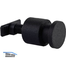 Mantelhaken Sillos zu Akustikpaneel, � 50 mm, Kunststoff schwarz