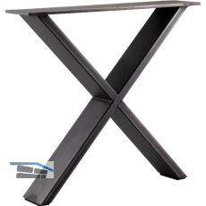 SIMAUSROM Bankkufe X-Form Breite 450 mm Schwarzstahl schutzlackiert