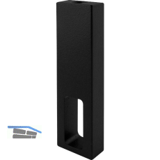 Nano Rohrtr�ger Mittelst�ck zu Schrankrohr, Messing schwarz