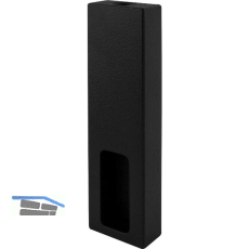 Nano Rohrtr�ger Endst�ck zu Schrankrohr, Messing schwarz