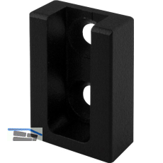 Nano Rohrtr�ger Endst�ck Wandmontage zu Schrankrohr, Messing schwarz