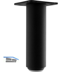 Dekorfu� Fu� � 30 mm, L�nge 100 mm, Aluminium schwarz